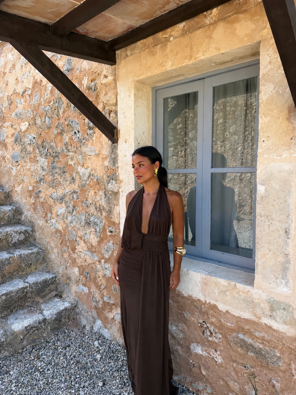 Aina Brown Dress