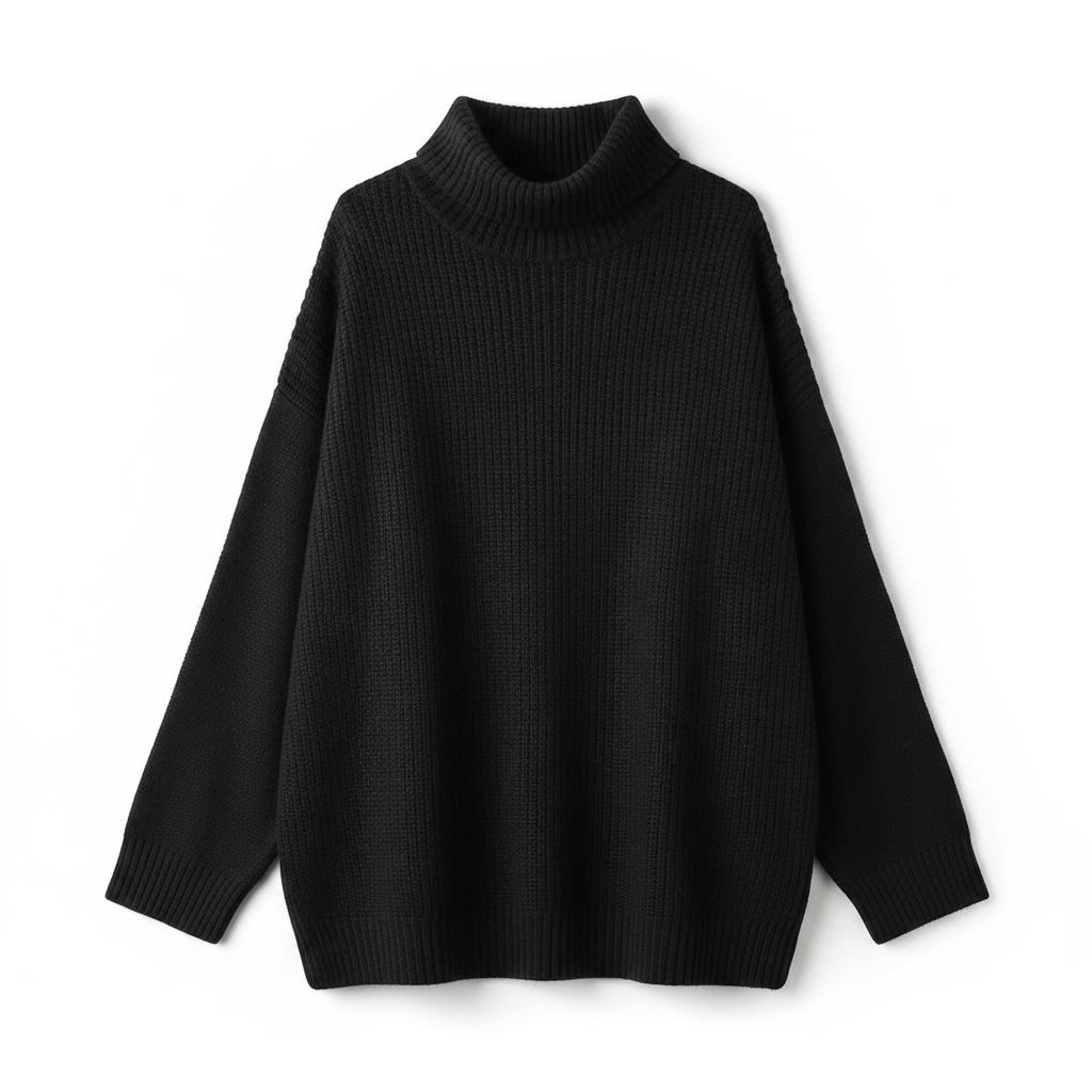 NANCY | CASHMERE HIGH-NECK CASUAL TOP