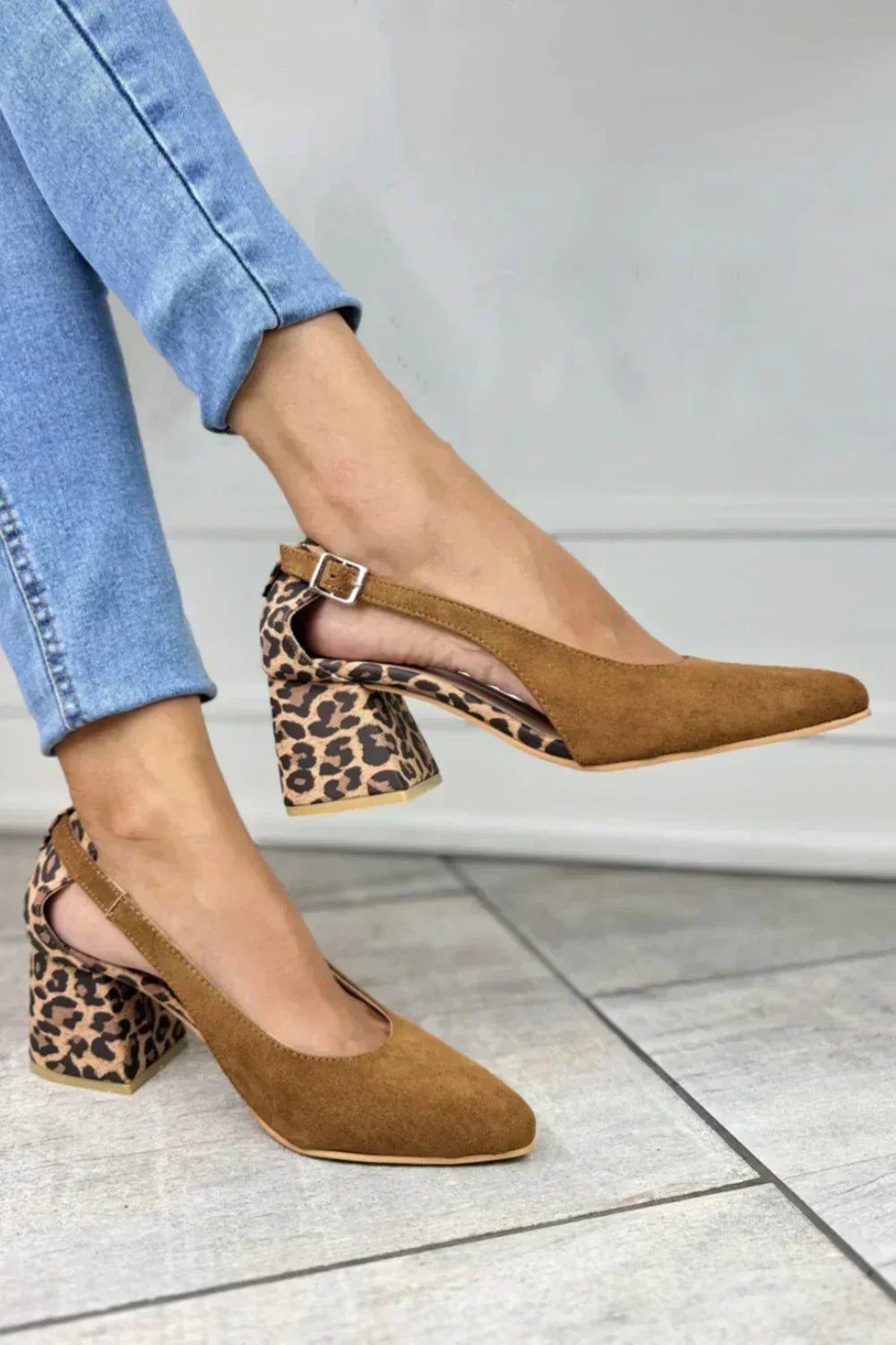 Isadora | Leopard Accent Slingbacks