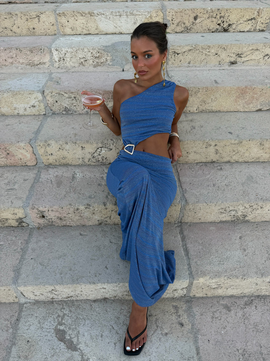 Nera Dress in Blue - Timeless Elegance for Any Occasion
