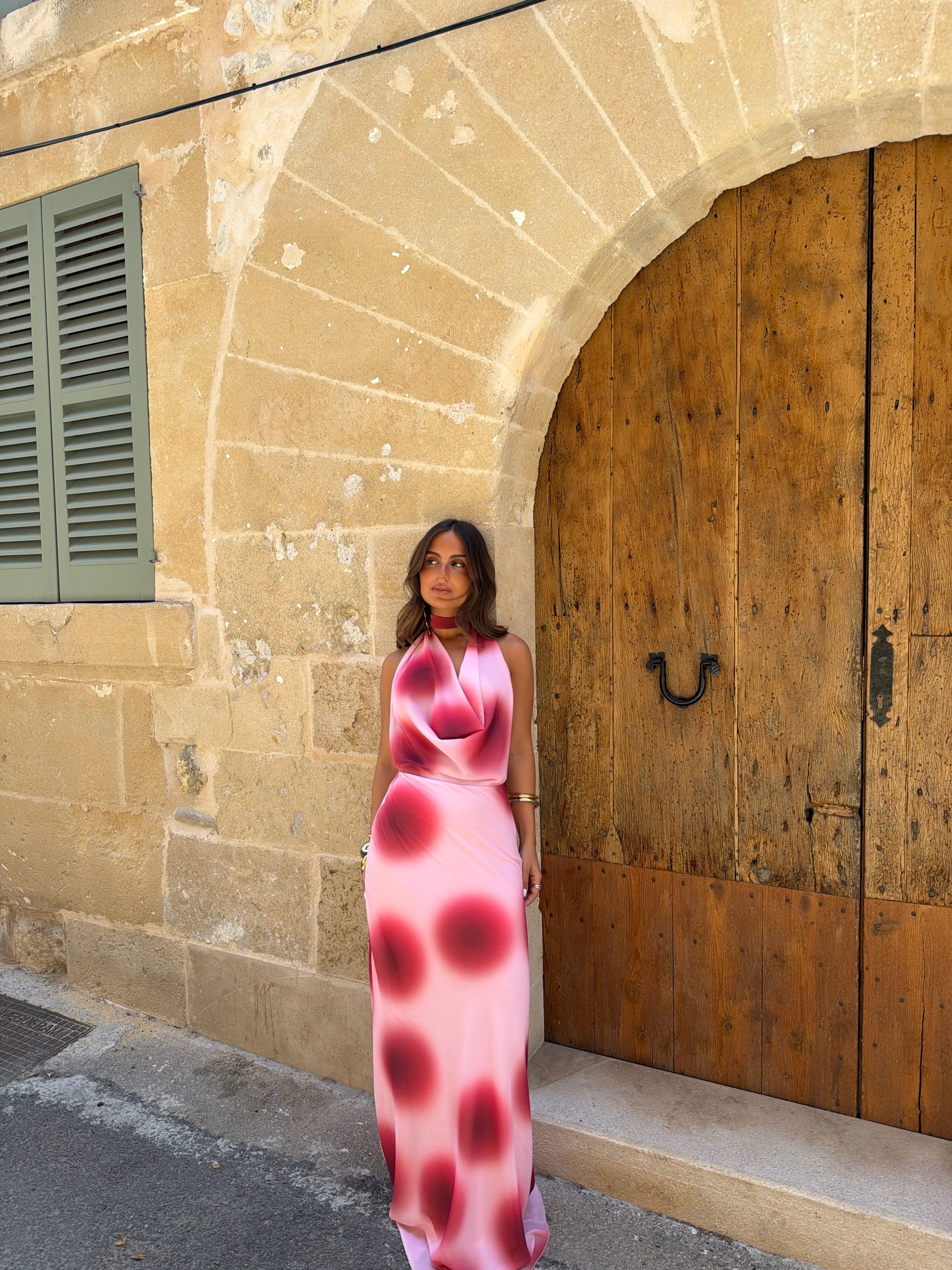 Cherry Pink Dress - Sweet, Flirty & Stylish