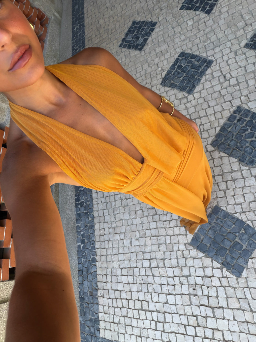Aina Dress in Toasted Yellow - Sunny, Sun-Kissed Hue