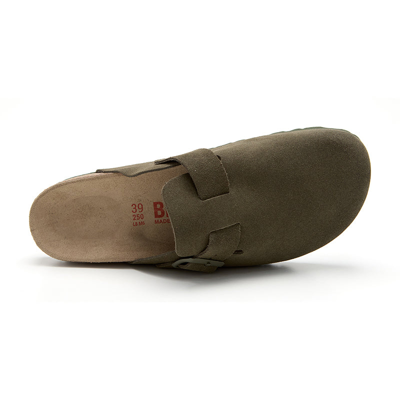 Dallas Olive Green Soft Sole Clog