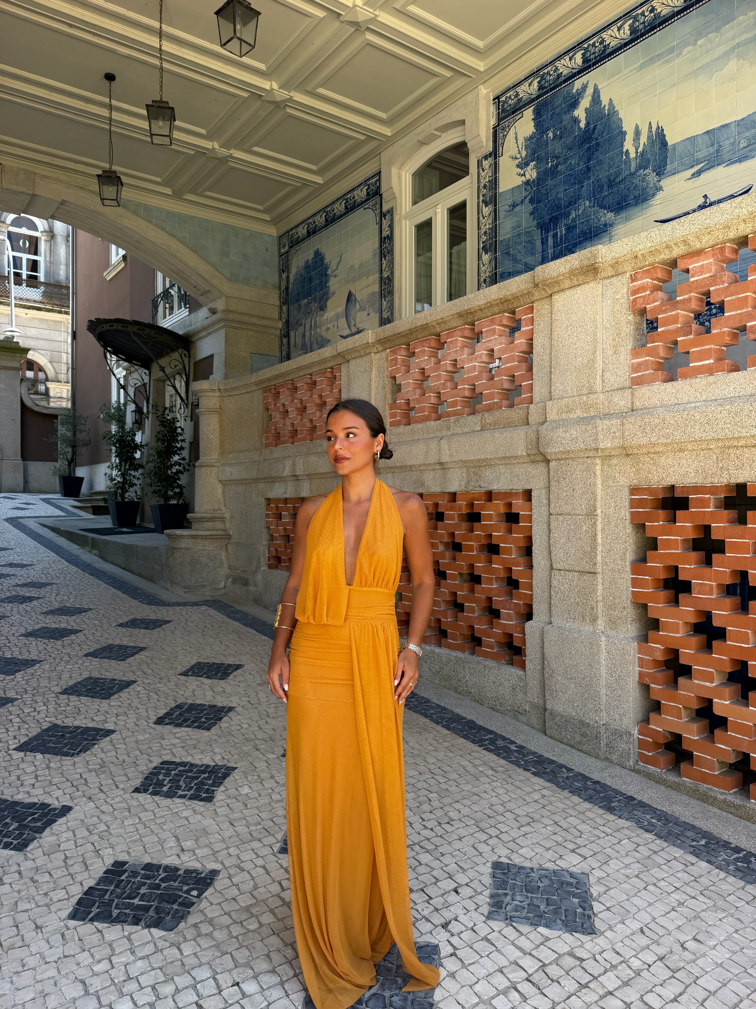 Aina Dress in Toasted Yellow - Sunny, Sun-Kissed Hue