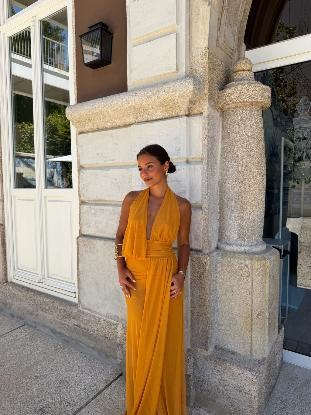 Aina Dress in Toasted Yellow - Sunny, Sun-Kissed Hue
