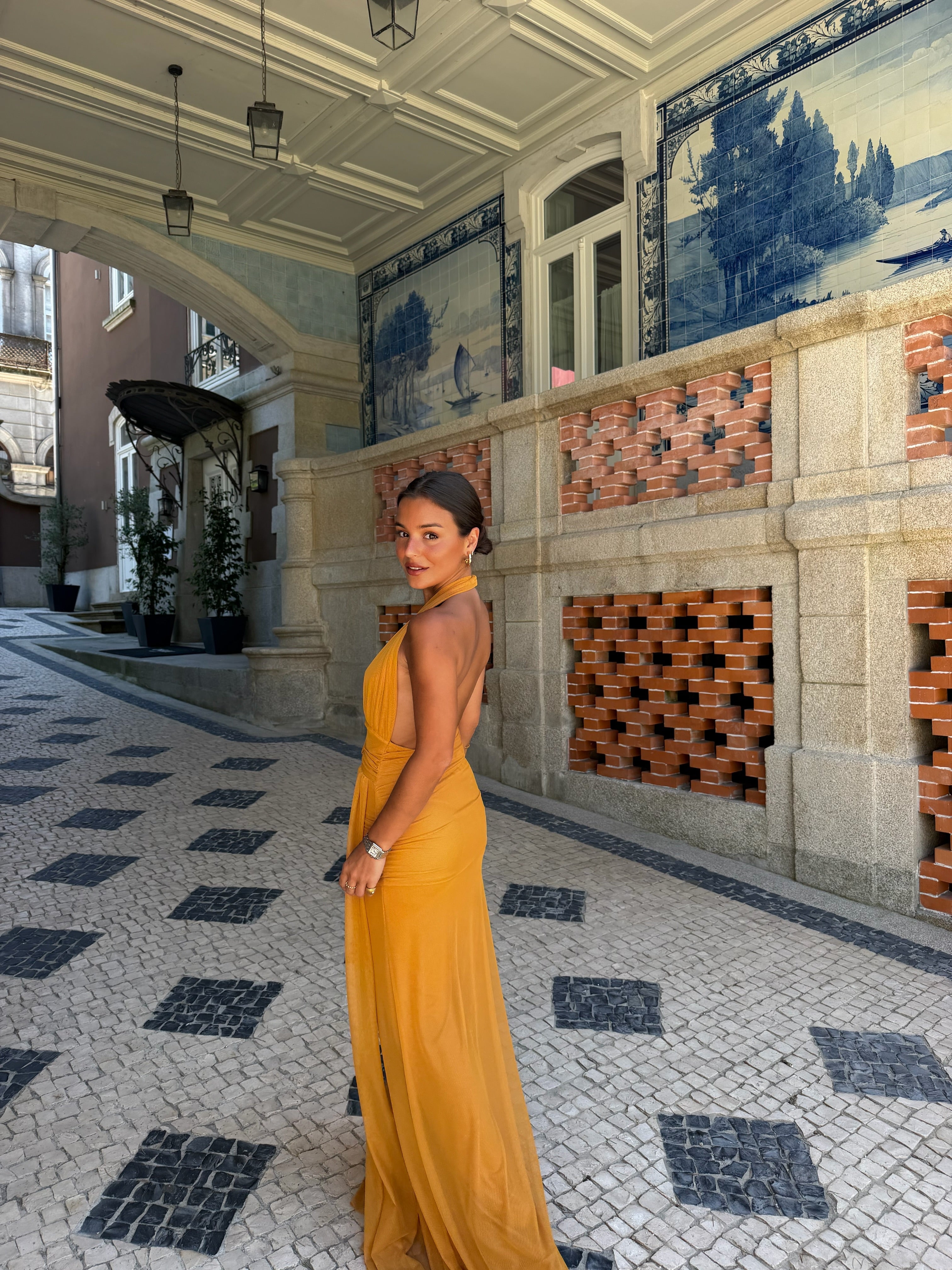 Aina Dress in Toasted Yellow - Sunny, Sun-Kissed Hue