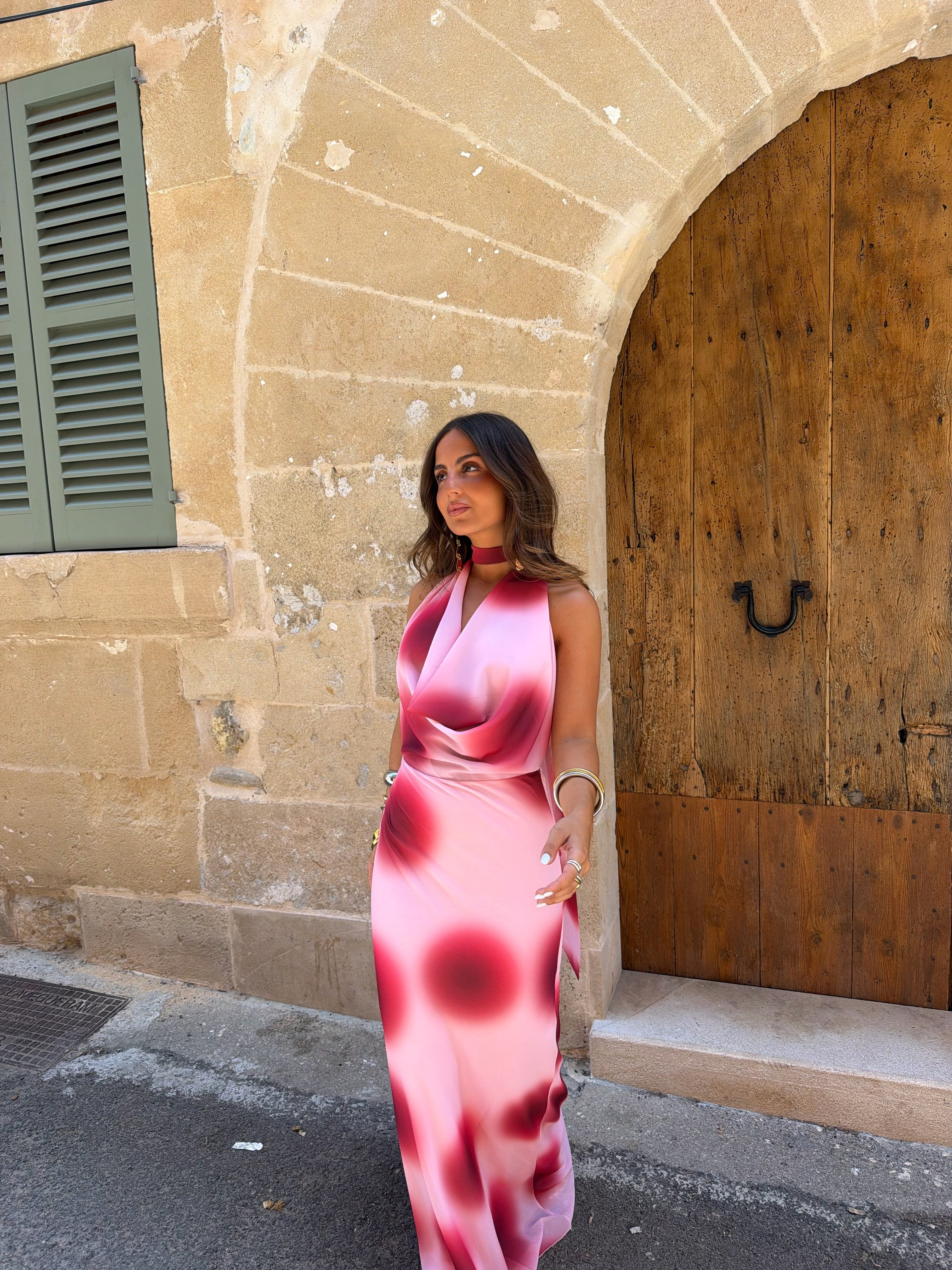 Cherry Pink Dress - Sweet, Flirty & Stylish