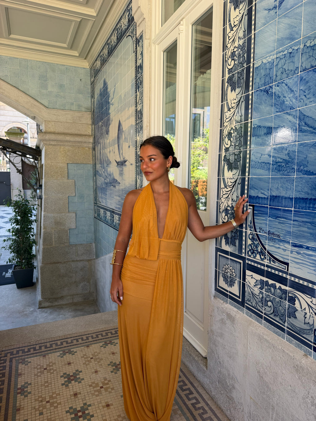 Aina Dress in Toasted Yellow - Sunny, Sun-Kissed Hue