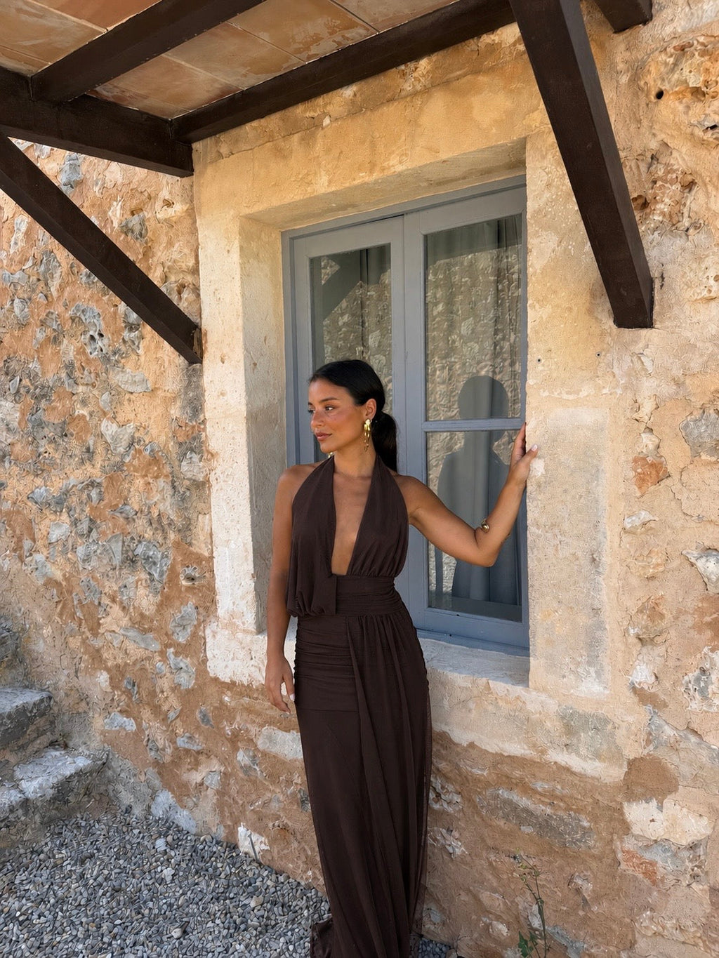 Aina Brown Dress
