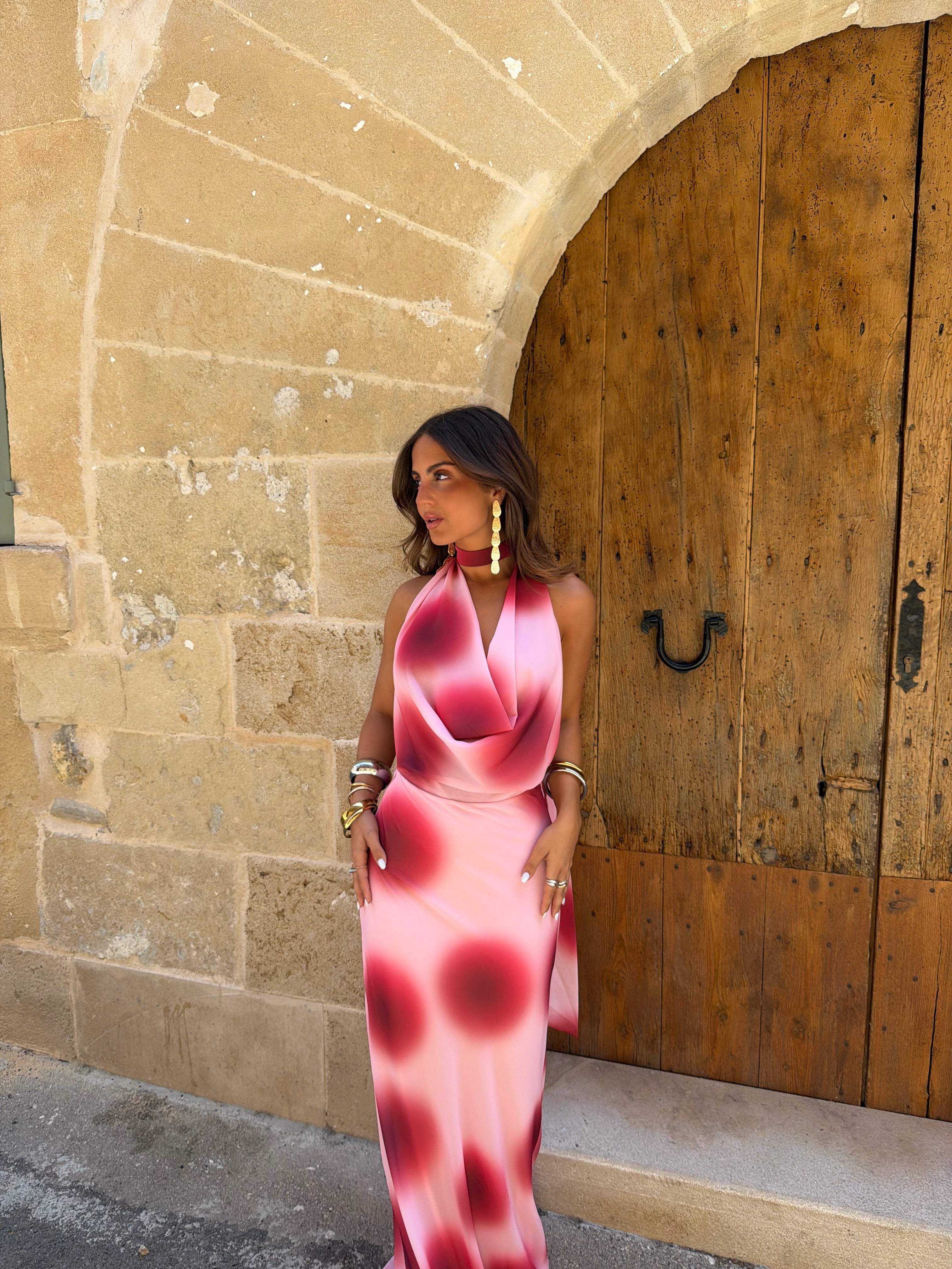 Cherry Pink Dress - Sweet, Flirty & Stylish