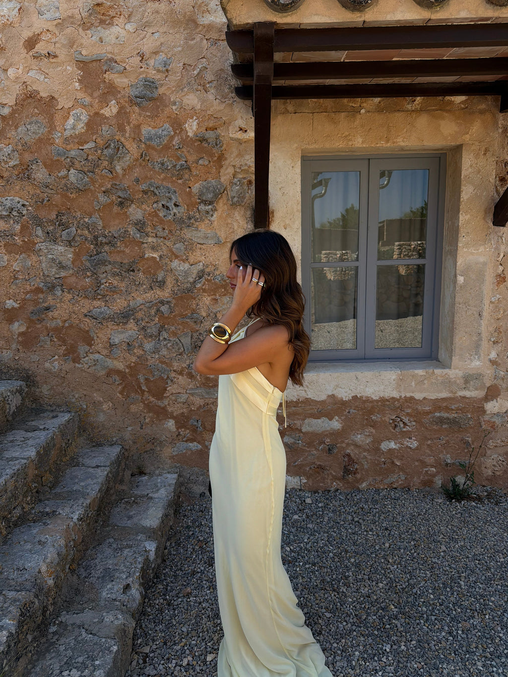 Riviera Dress in Soft Sunlit Yellow
