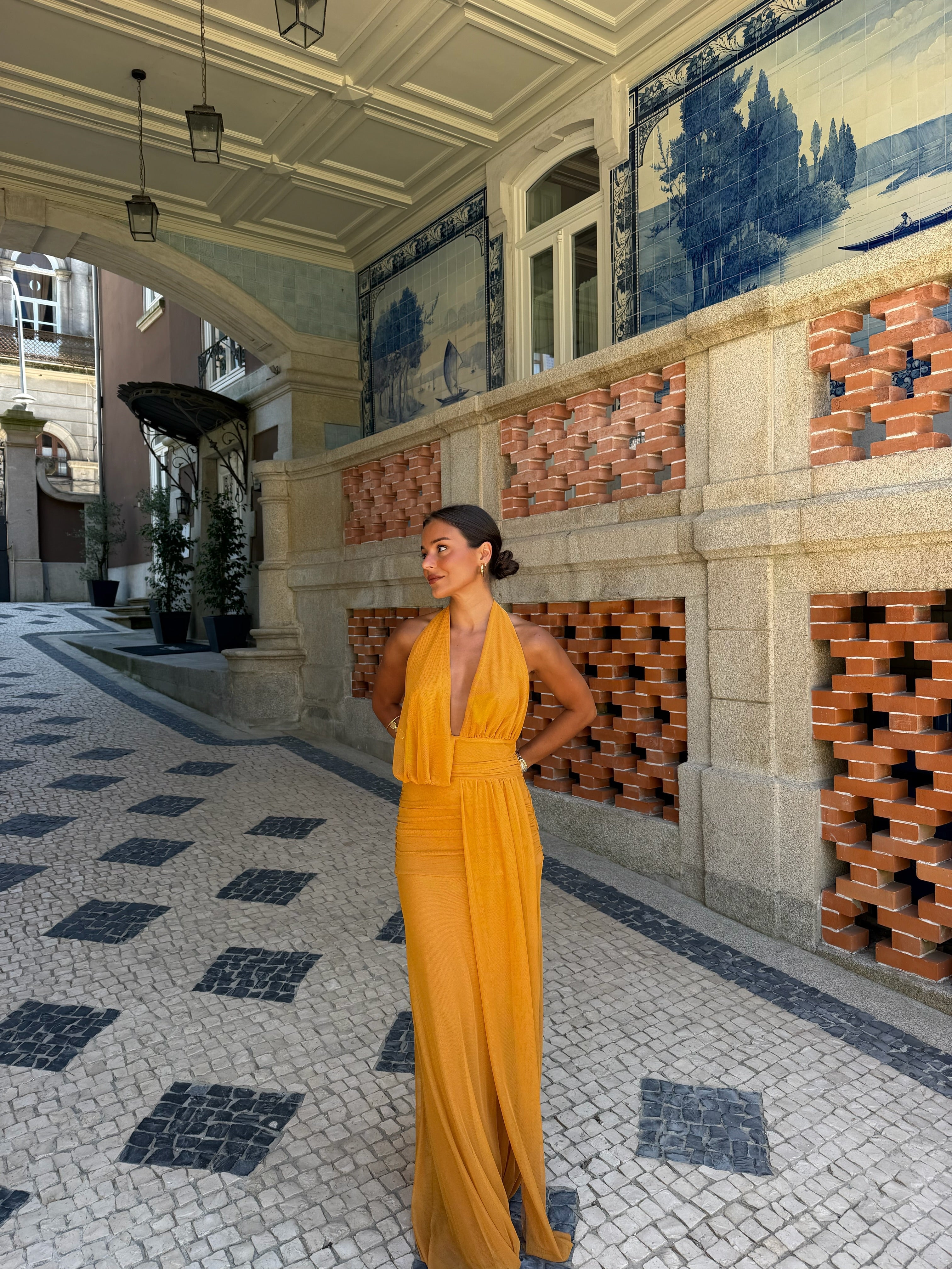 Aina Dress in Toasted Yellow - Sunny, Sun-Kissed Hue