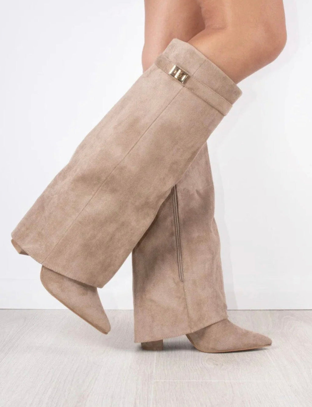 Madrid Suede Beige Boots