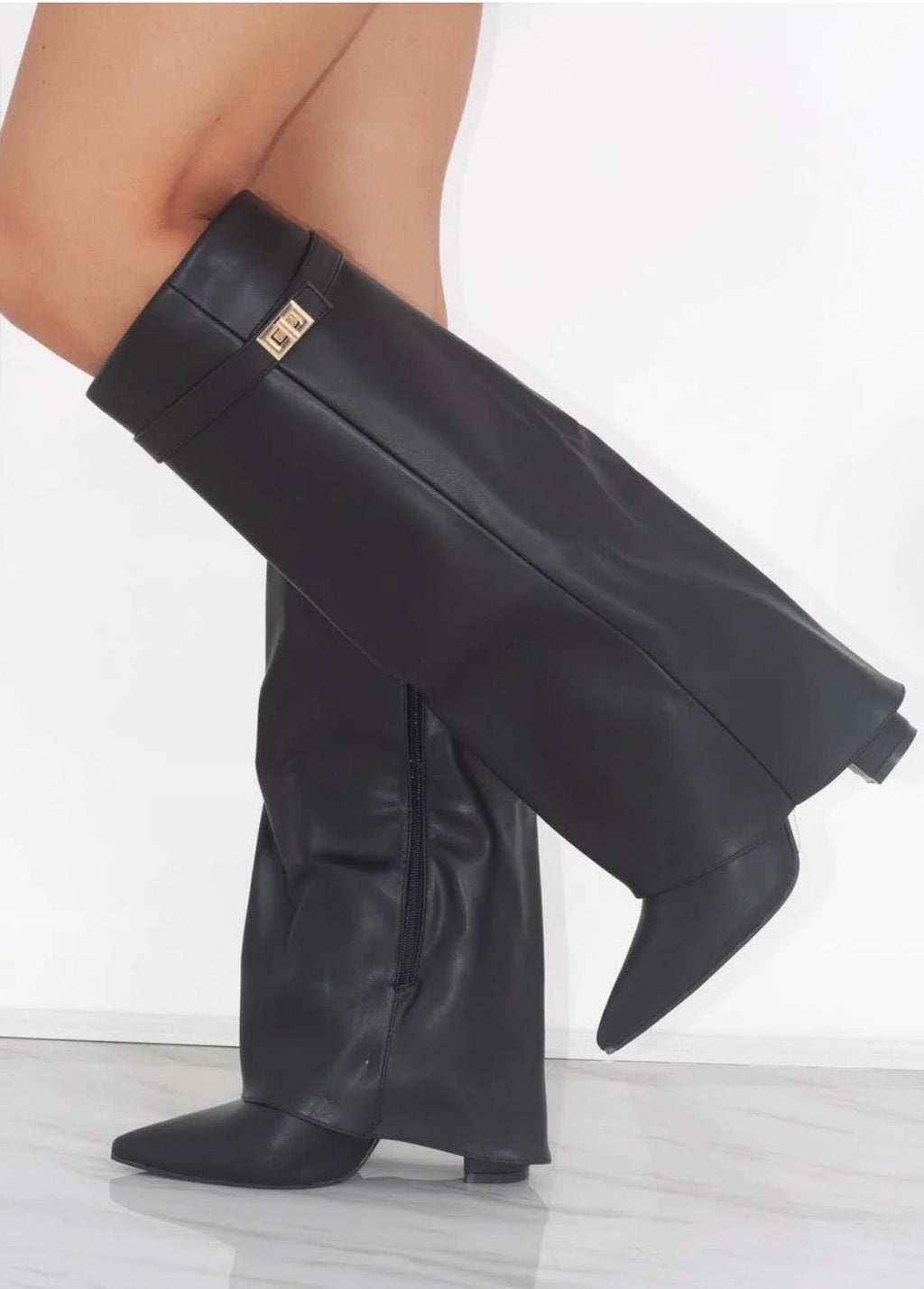 Tokyo Leather Black Boots