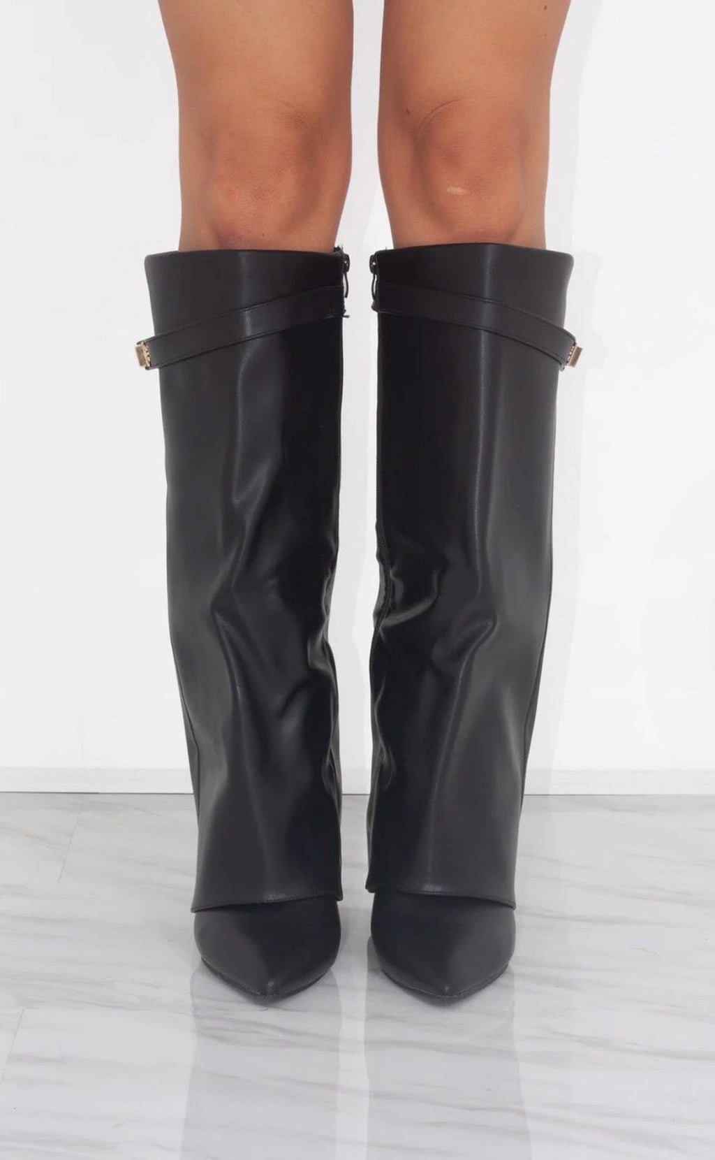 Tokyo Leather Black Boots