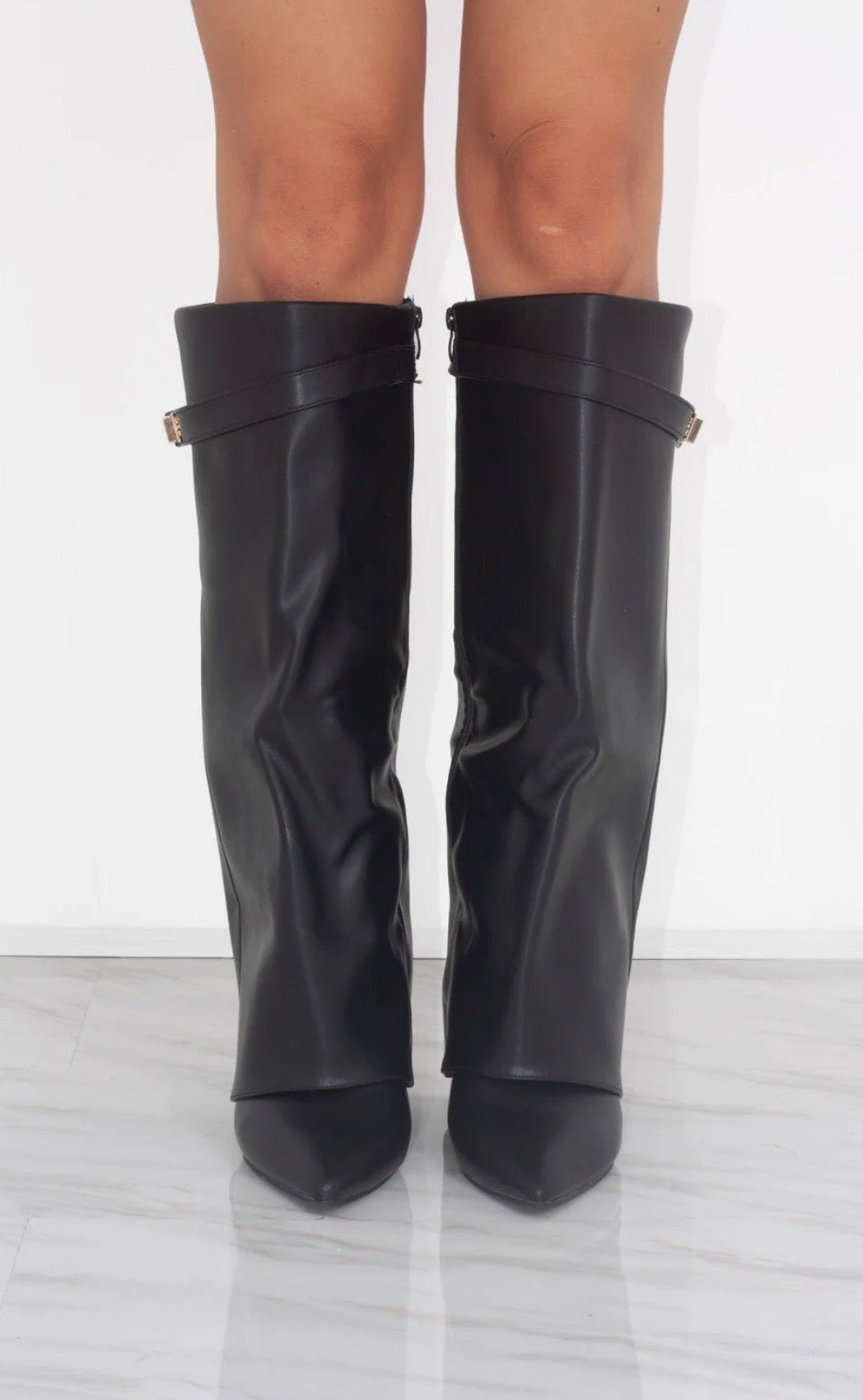 Tokyo Leather Black Boots