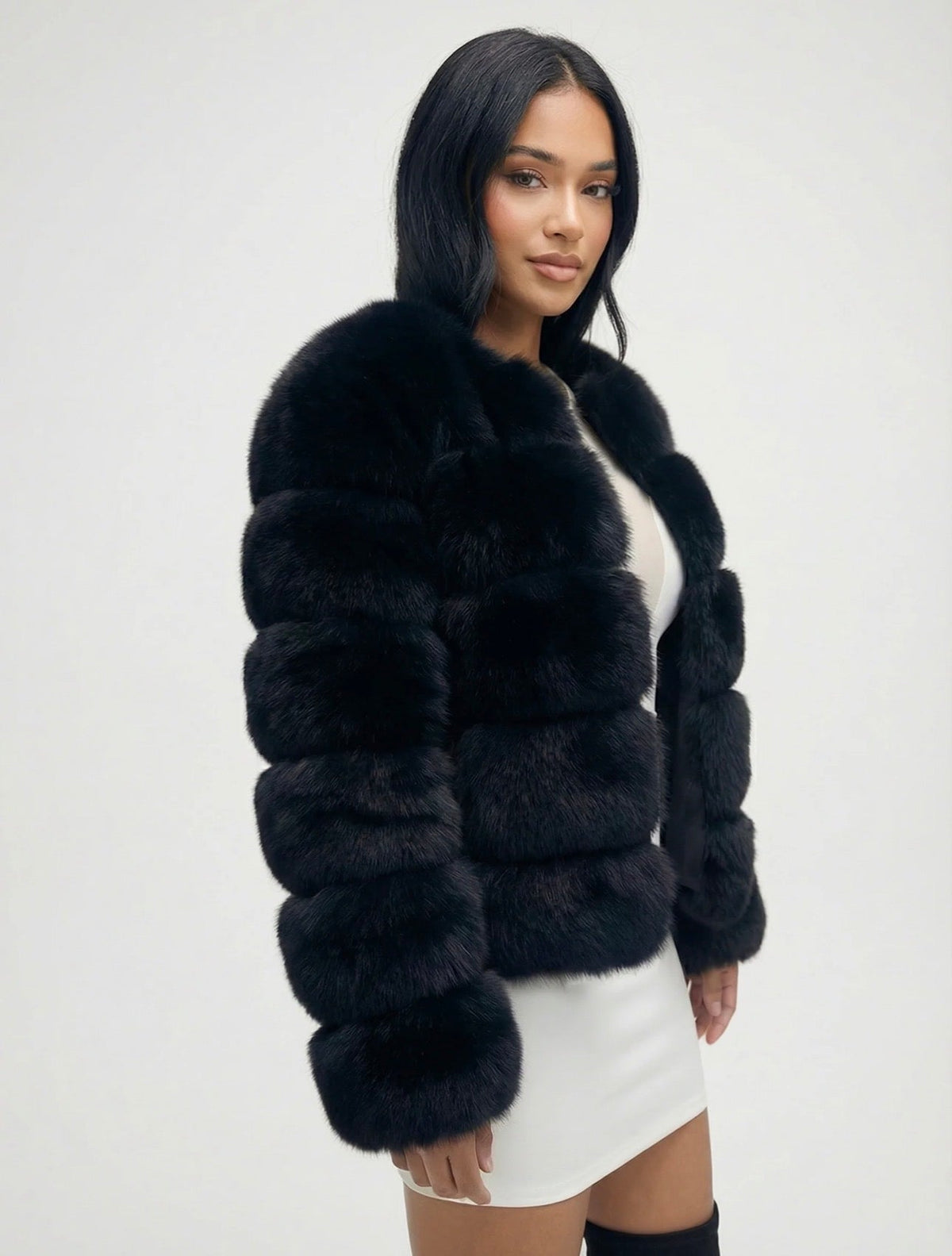 London Faux Fur Bubble Coat