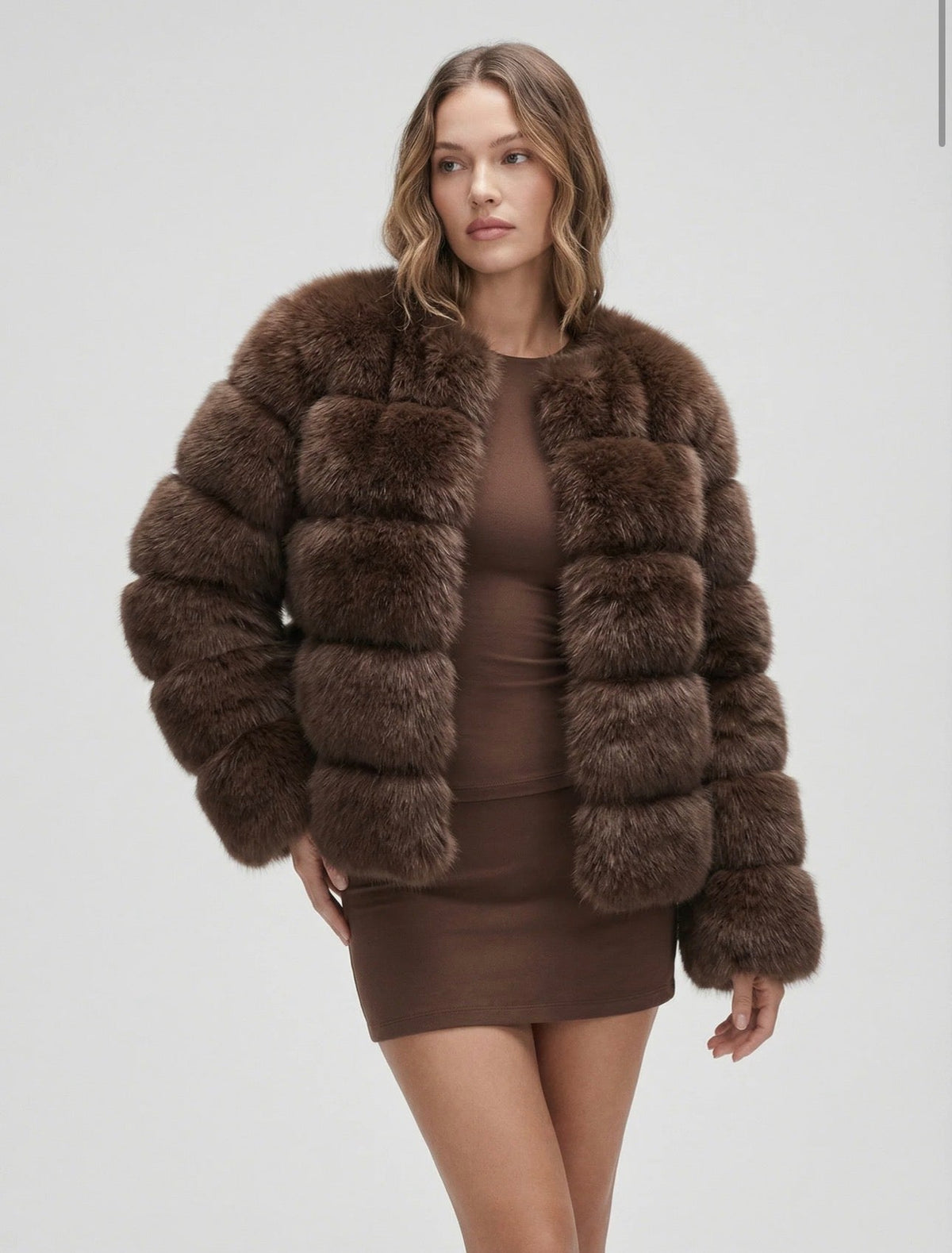 London Faux Fur Bubble Coat
