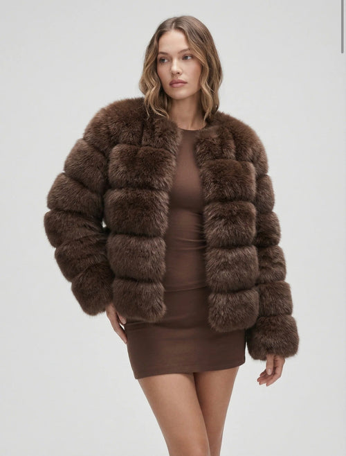 London Faux Fur Bubble Coat