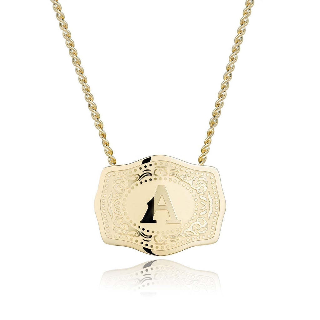 CINDY™ - Sleek Initial Letter Pendant Necklace