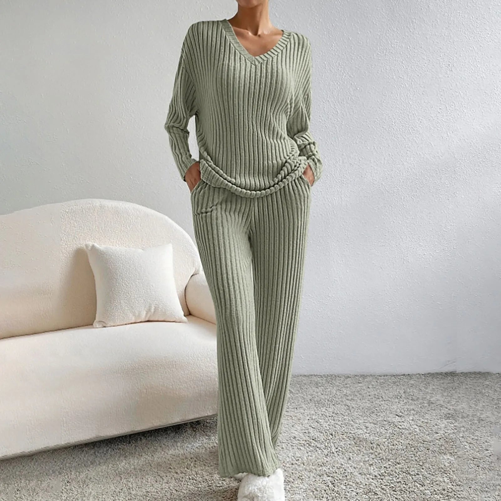 Frances | Merino Wool Knitted 2-piece set