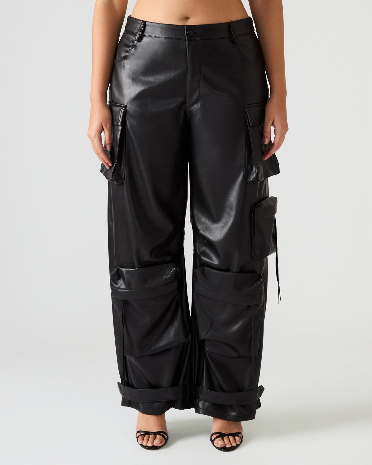 Vegan Leather Duo Pant – Black