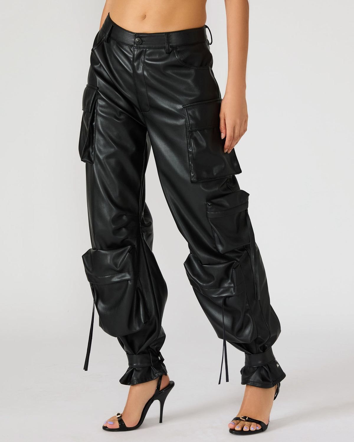 Vegan Leather Duo Pant – Black