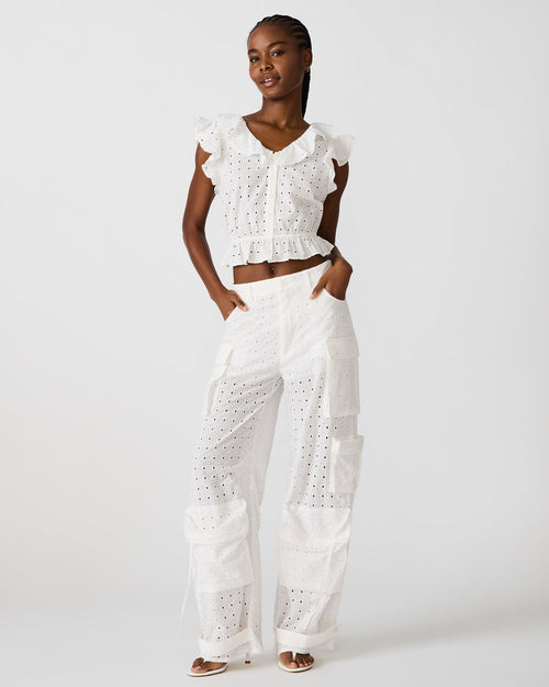 Duo Pant – White Eyelet