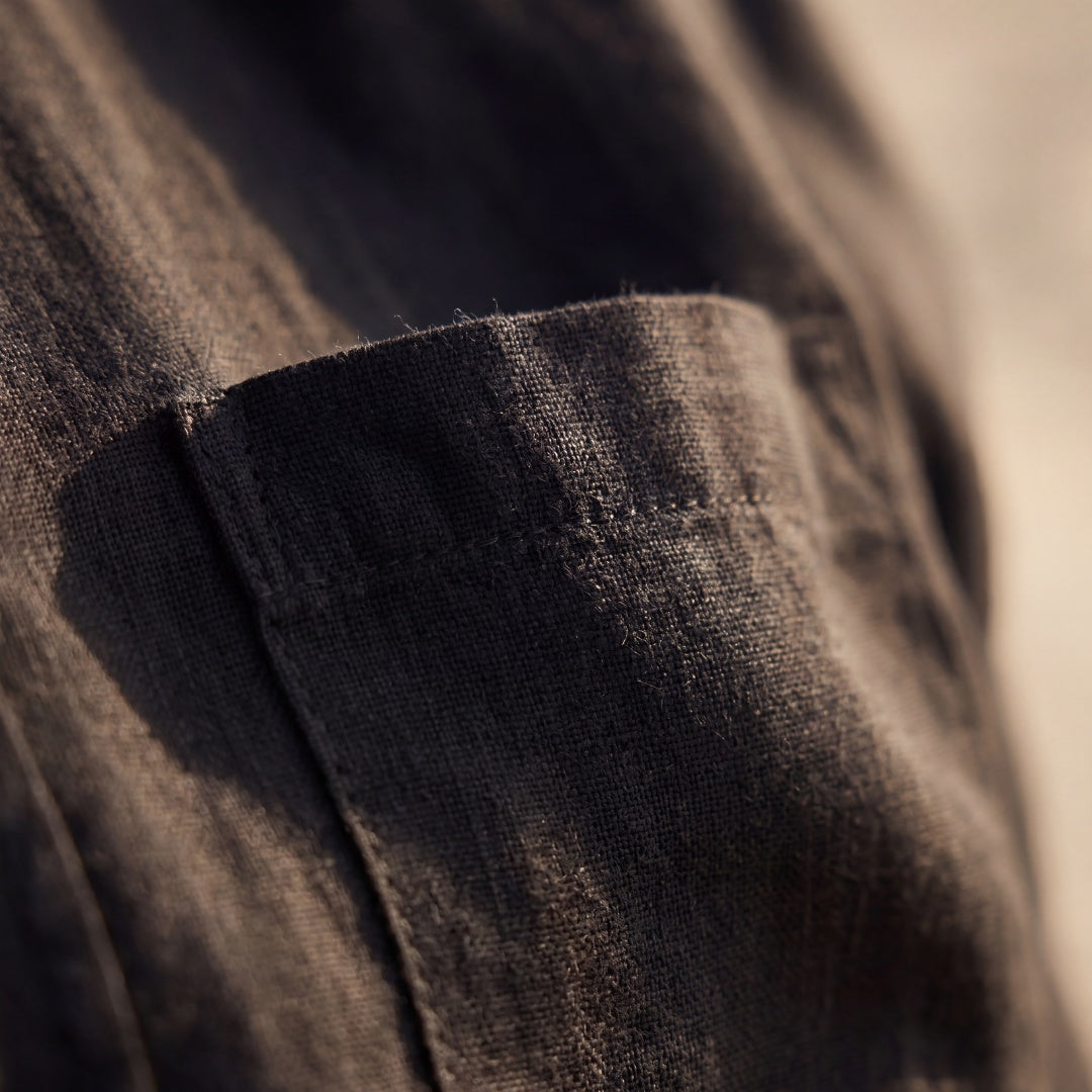 Biel | Men's Long Sleeve Linen Shirt with Pocket