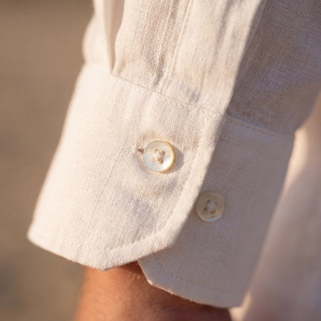 Biel | Men's Long Sleeve Linen Shirt with Pocket