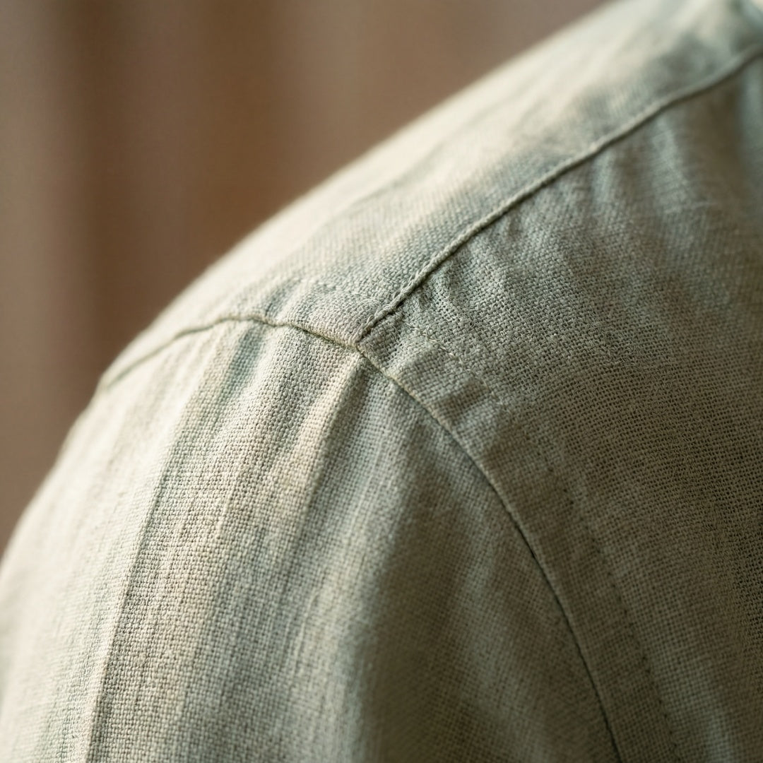 Biel | Men's Long Sleeve Linen Shirt with Pocket