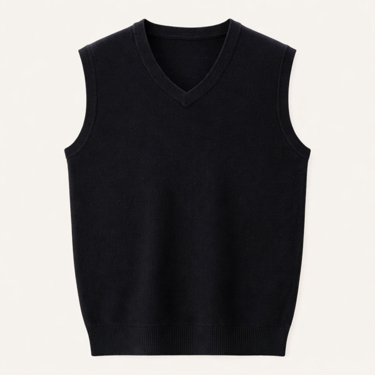 Iván | Chaleco de Punto Cuello en V Hombre Gilet Clásico