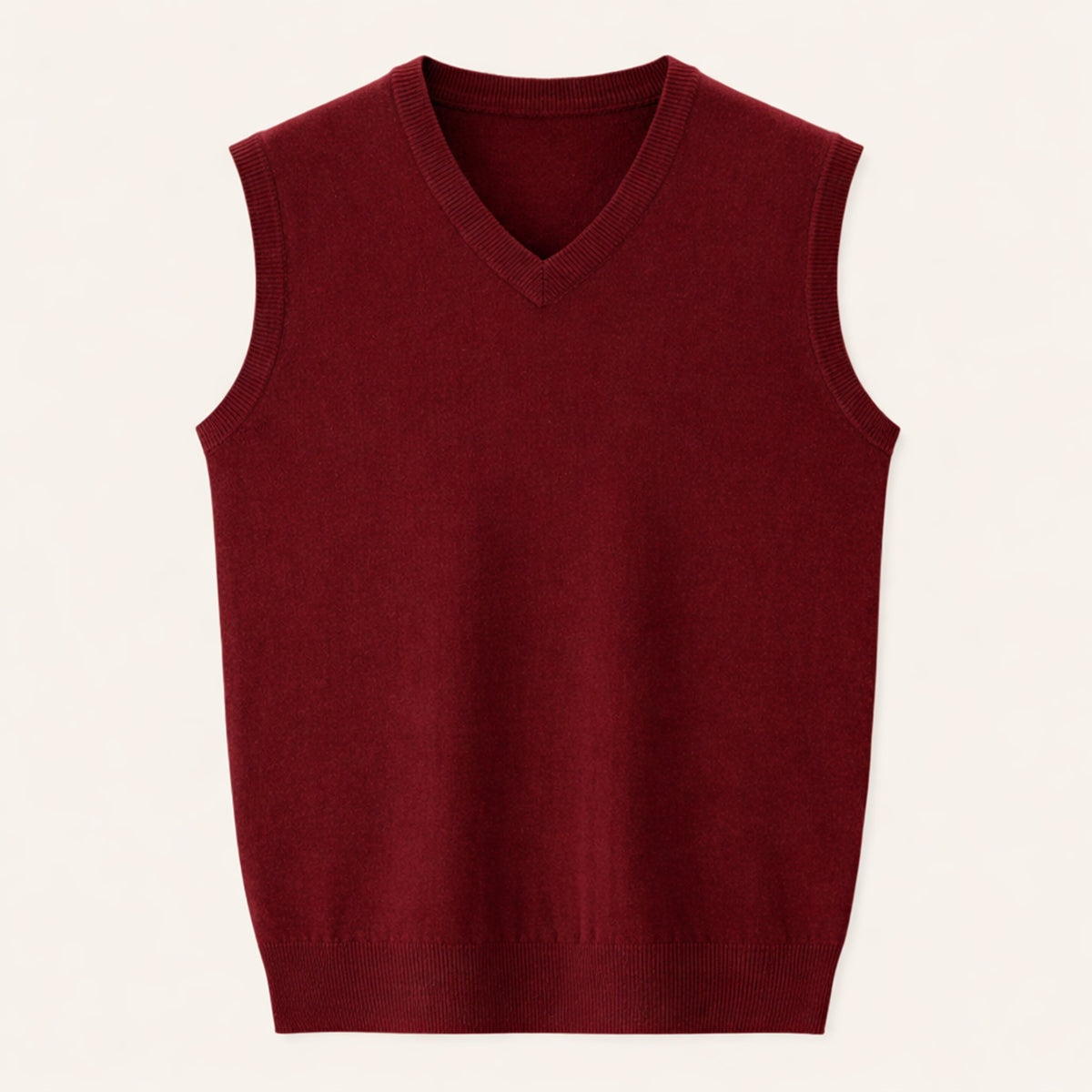 Iván | Chaleco de Punto Cuello en V Hombre Gilet Clásico