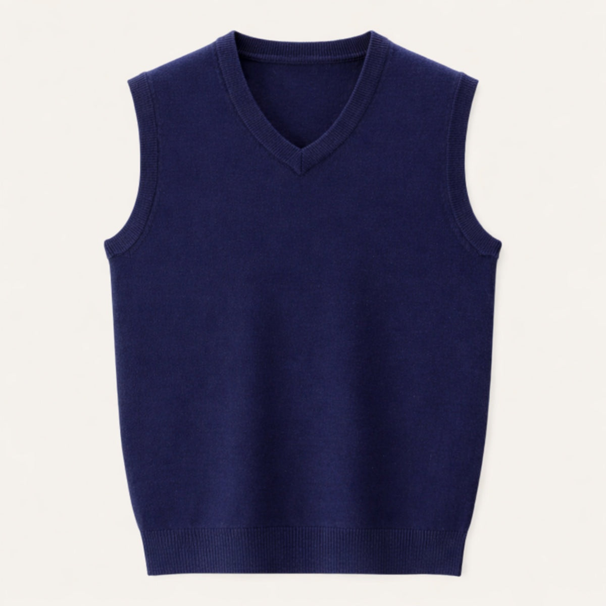 Iván | Chaleco de Punto Cuello en V Hombre Gilet Clásico