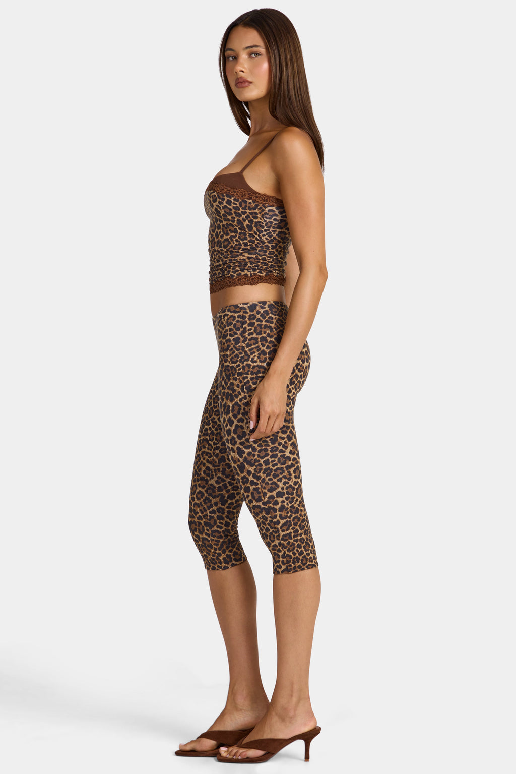 Leggings Capri de Modal con estampado leopardo