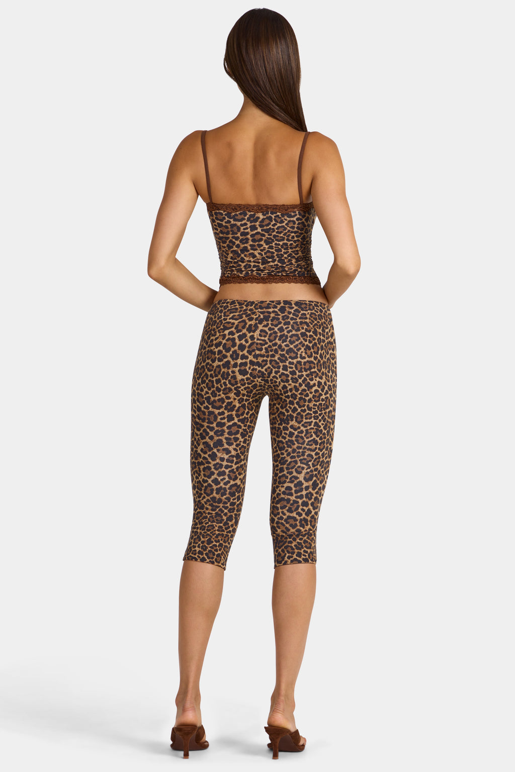 Leggings Capri de Modal con estampado leopardo