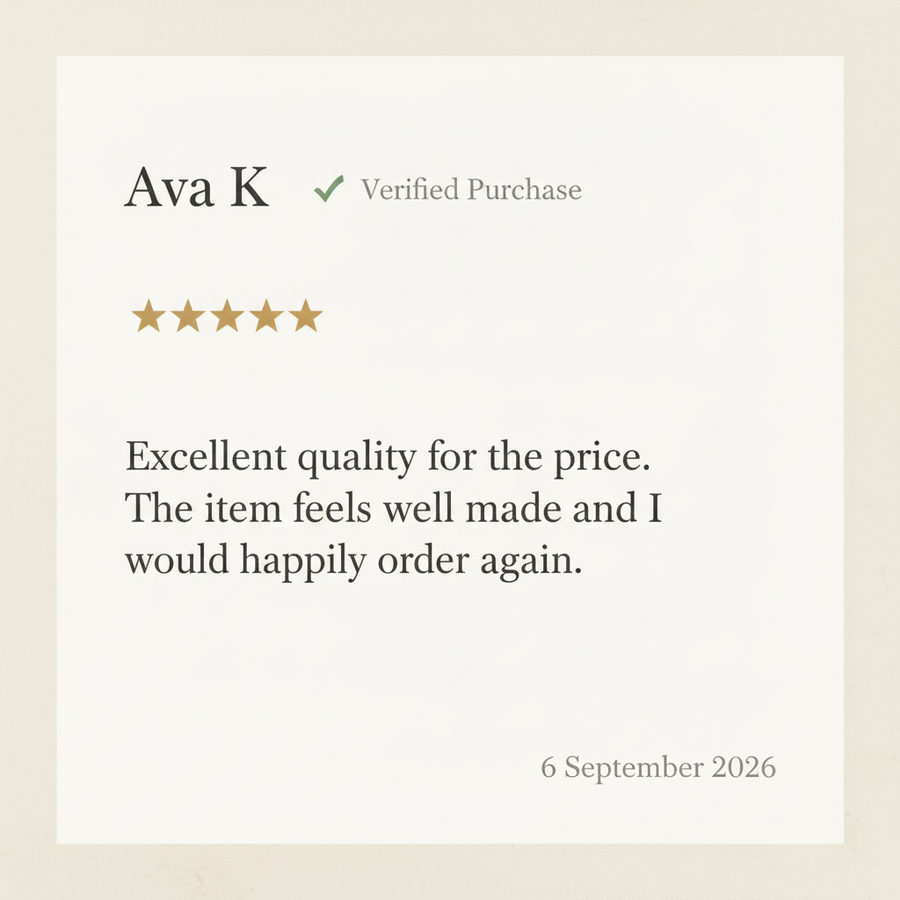 Reseña uniforme de Ava sobre calidad-precio