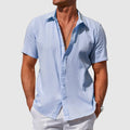Rodrigo | Men's Short Sleeve Textured Linen Shirt