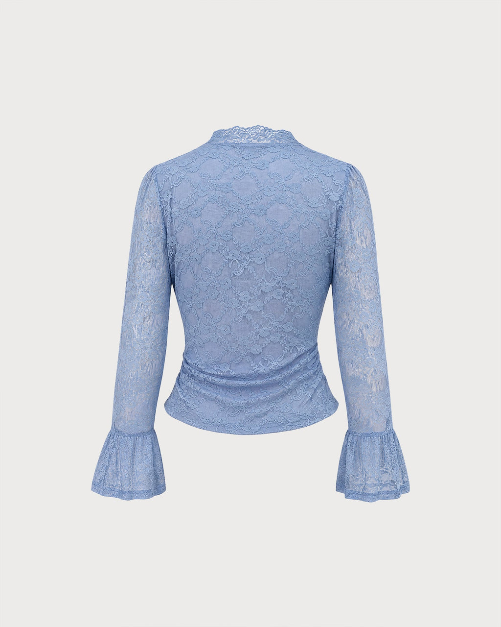 Blue Bell Sleeve Floral Lace Tee