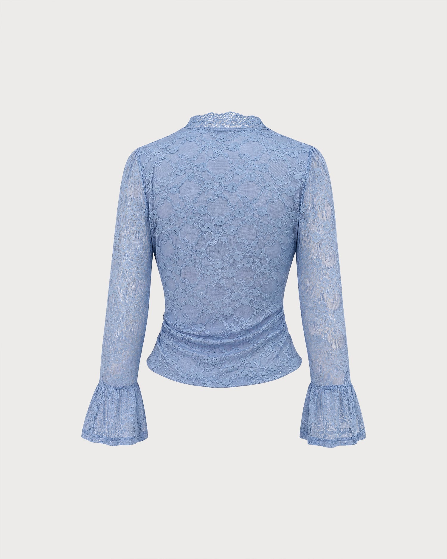 Blue Bell Sleeve Floral Lace Tee
