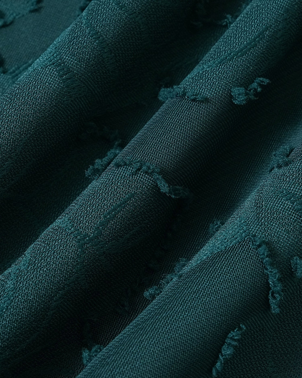 Green Cap Sleeve Jacquard Blouse